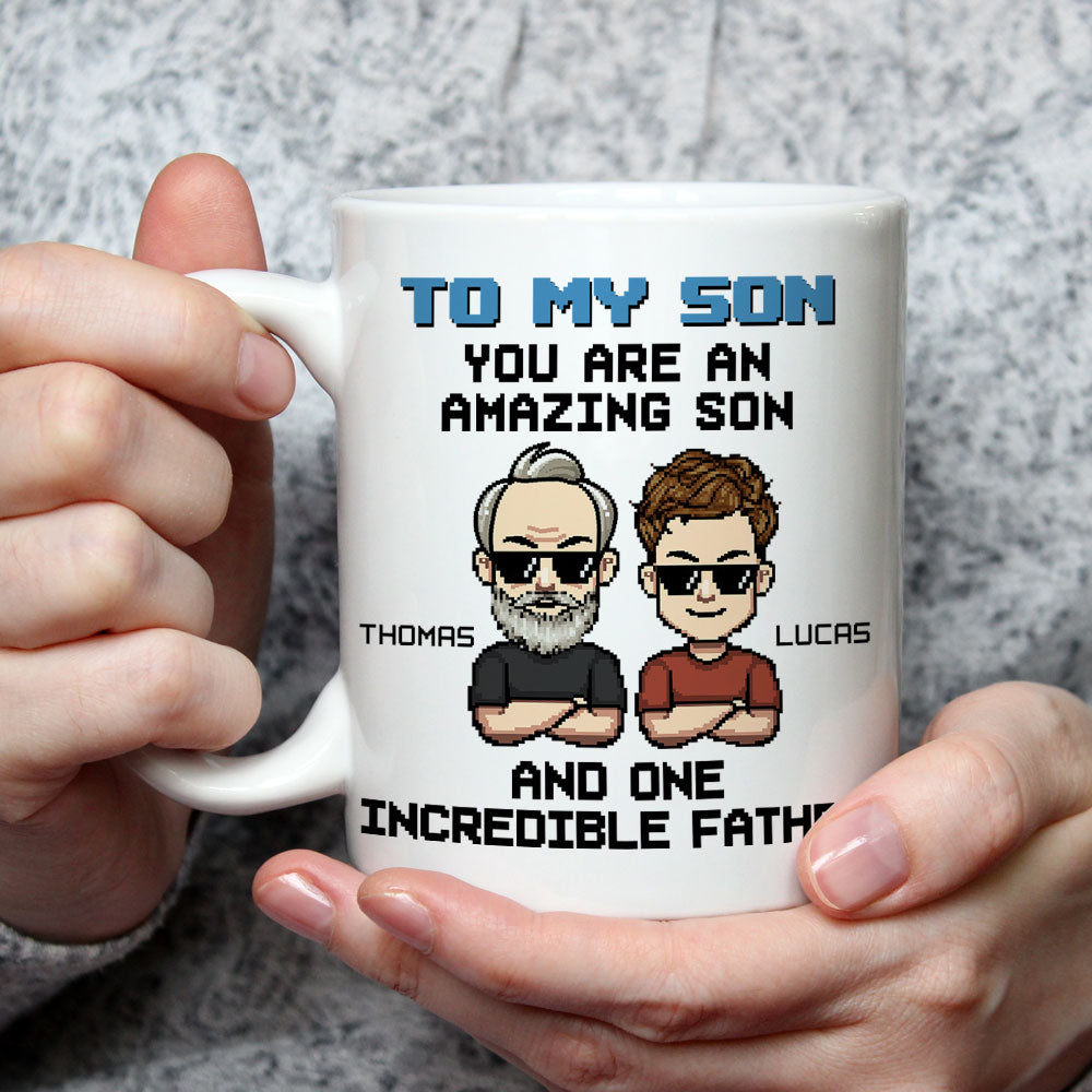 Incredible Father -  Personalized Custom Coffee Mug