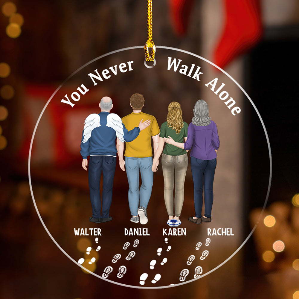Always Walk With You - Personalized Custom Acrylic Ornament