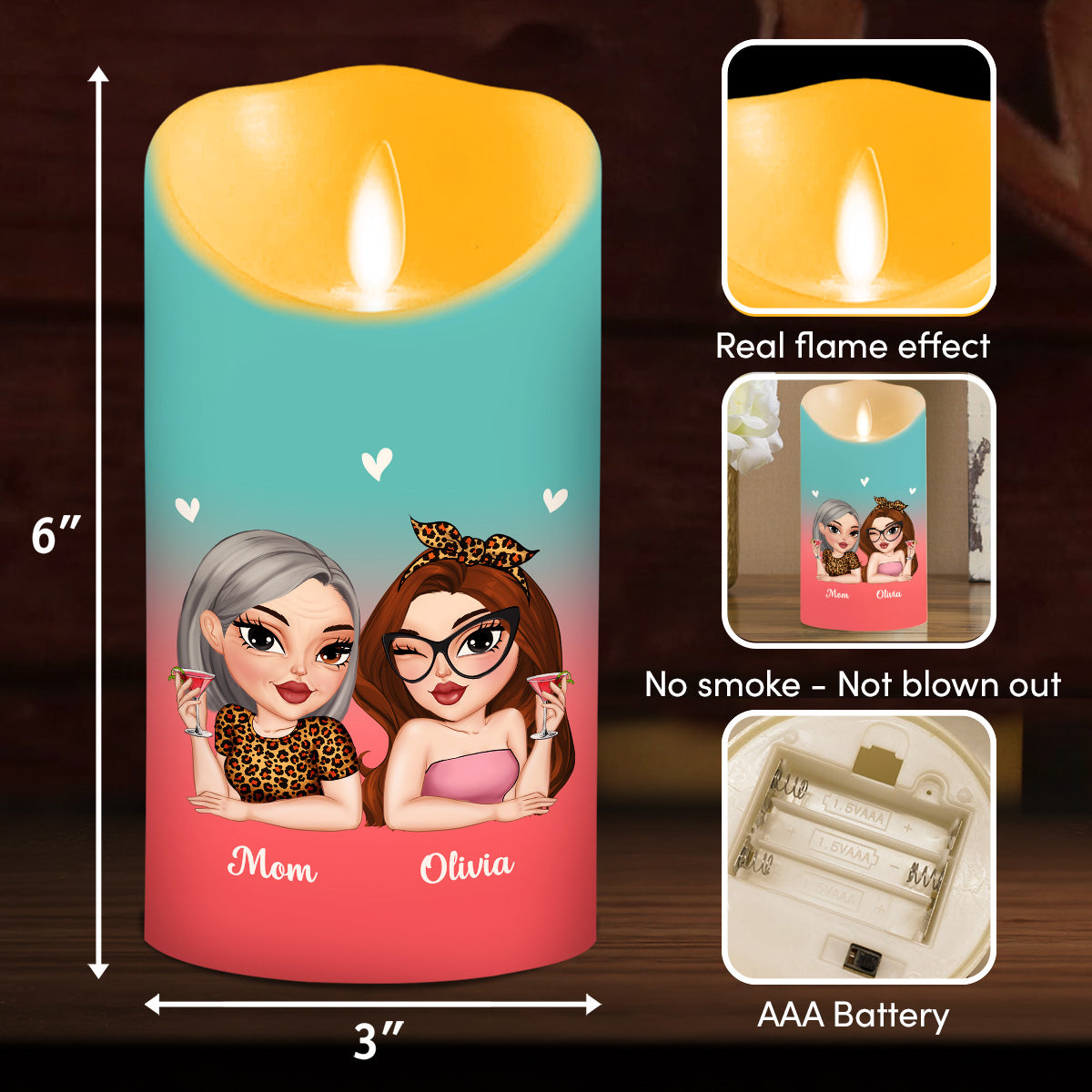 Seems Like Gift Enough - Personalized Custom LED Candle