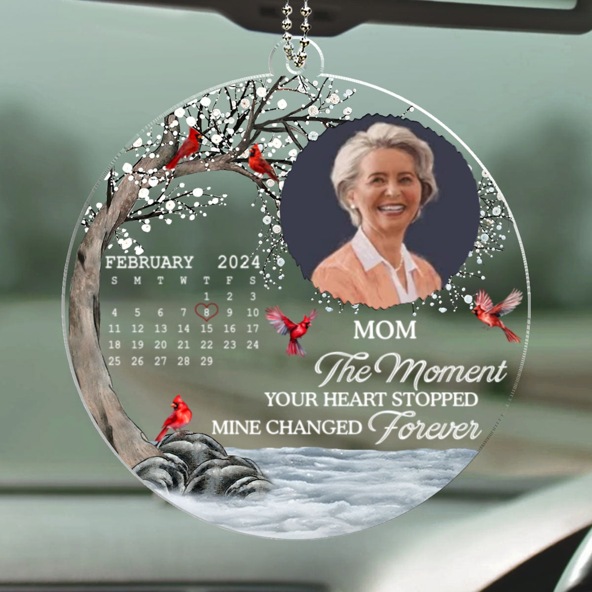 My Heart Changed Forever - Personalized Custom Car Ornament