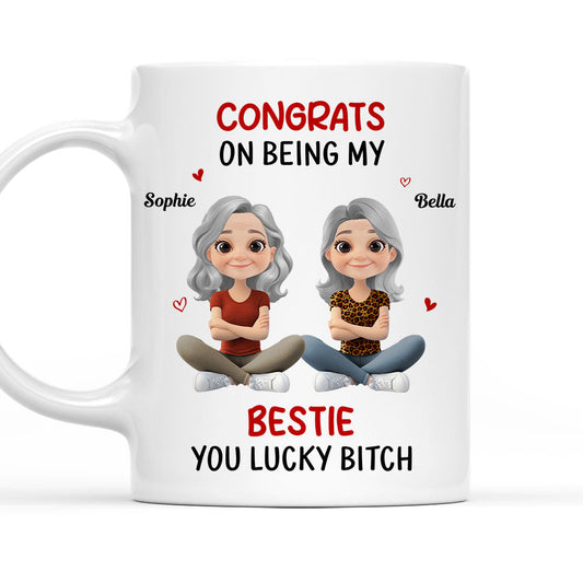 Congrats My Bestie - Personalized Custom Coffee Mug