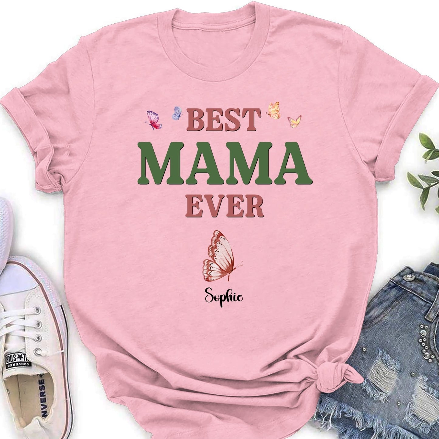 A Mom Blooms Like A Butterfly - Personalized Custom Shirt