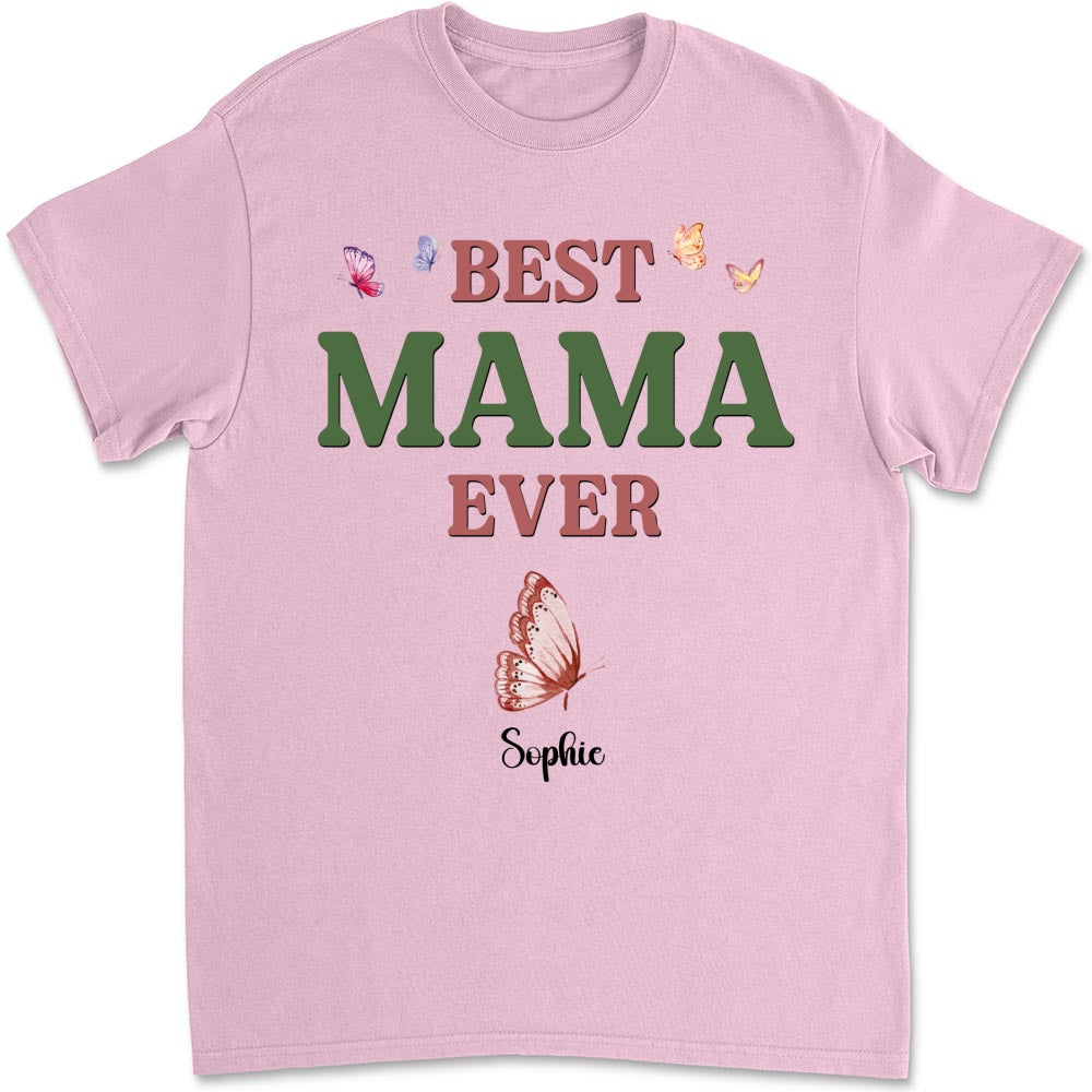 A Mom Blooms Like A Butterfly - Personalized Custom Shirt