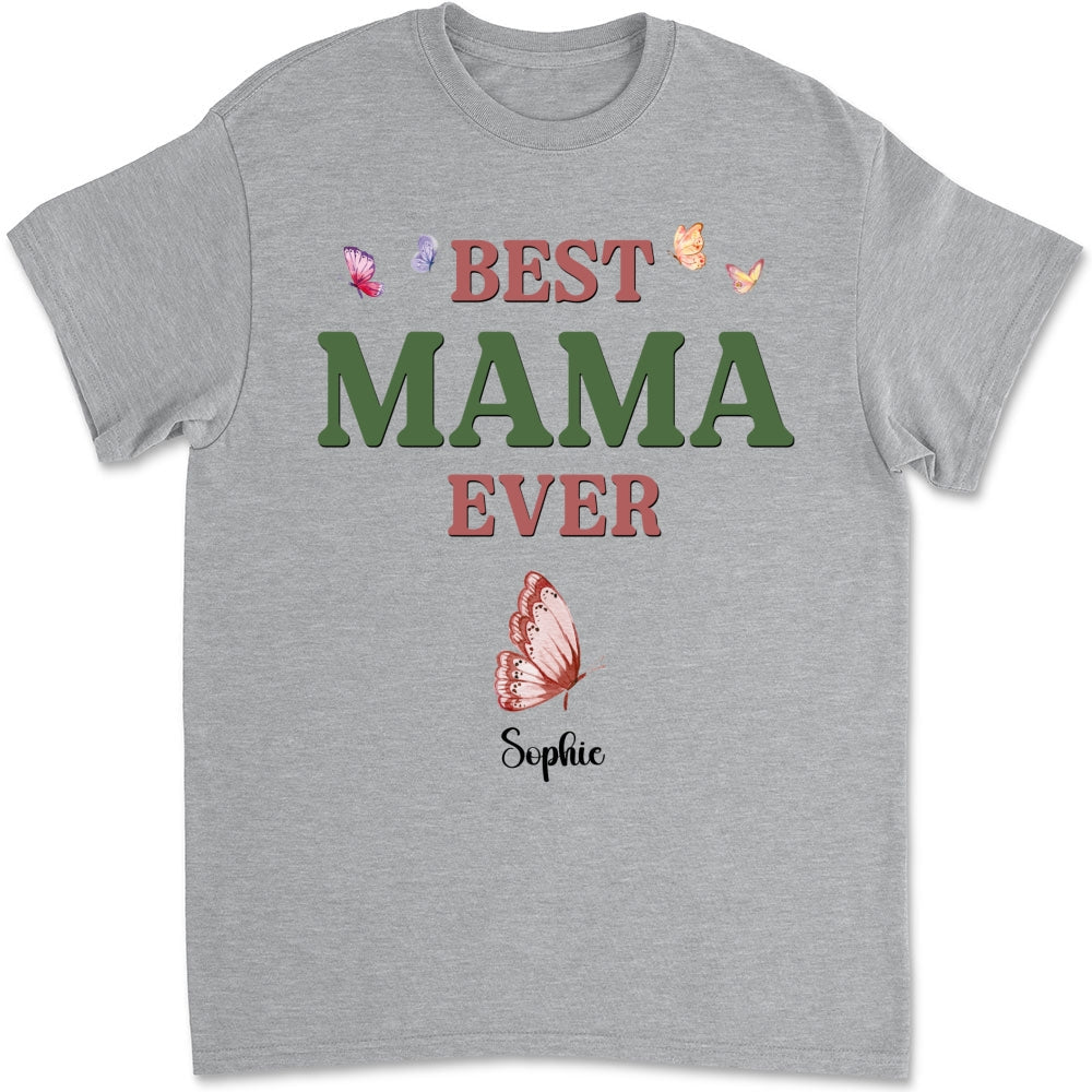 A Mom Blooms Like A Butterfly - Personalized Custom Shirt