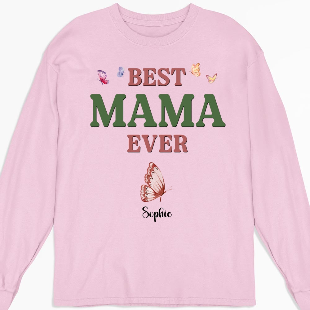 A Mom Blooms Like A Butterfly - Personalized Custom Shirt