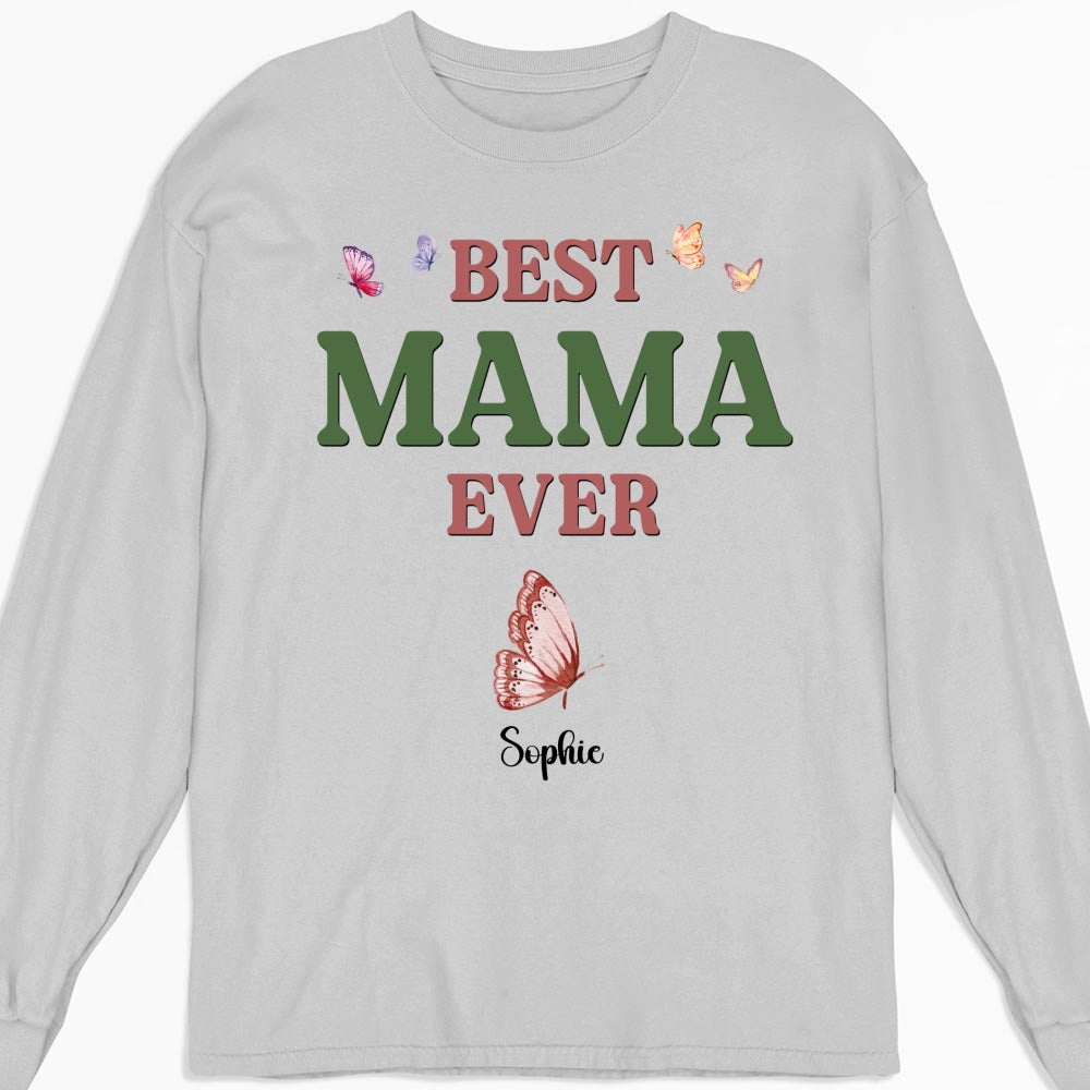 A Mom Blooms Like A Butterfly - Personalized Custom Shirt