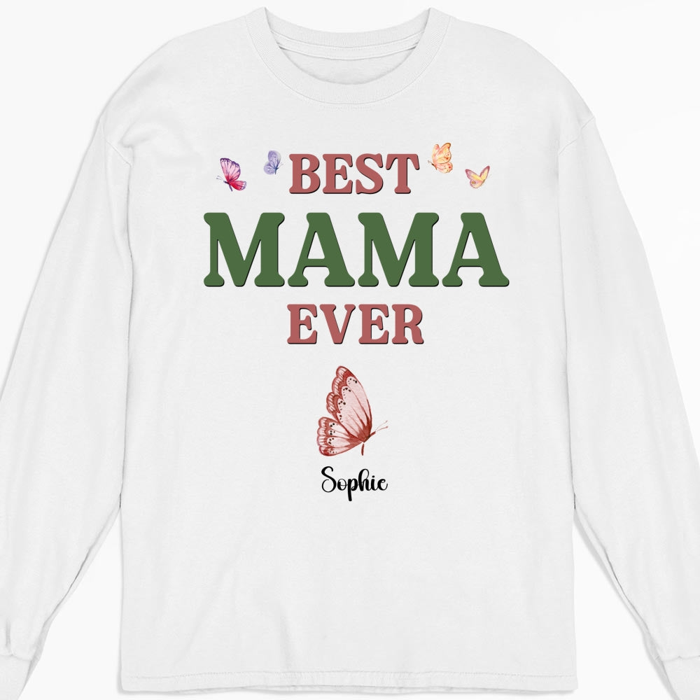 A Mom Blooms Like A Butterfly - Personalized Custom Shirt