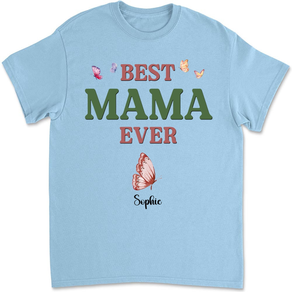 A Mom Blooms Like A Butterfly - Personalized Custom Shirt