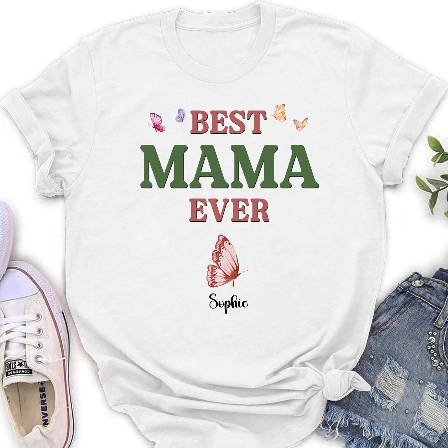A Mom Blooms Like A Butterfly - Personalized Custom Shirt
