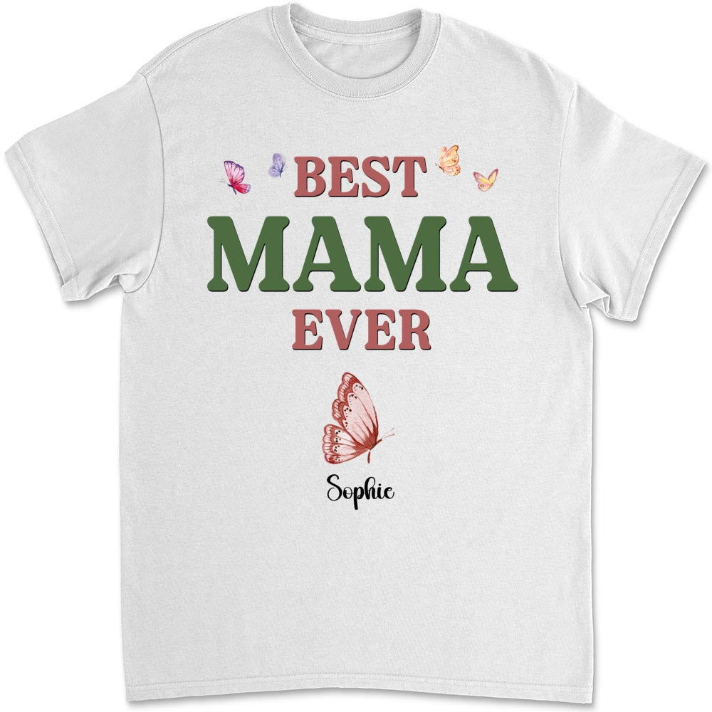 A Mom Blooms Like A Butterfly - Personalized Custom Shirt