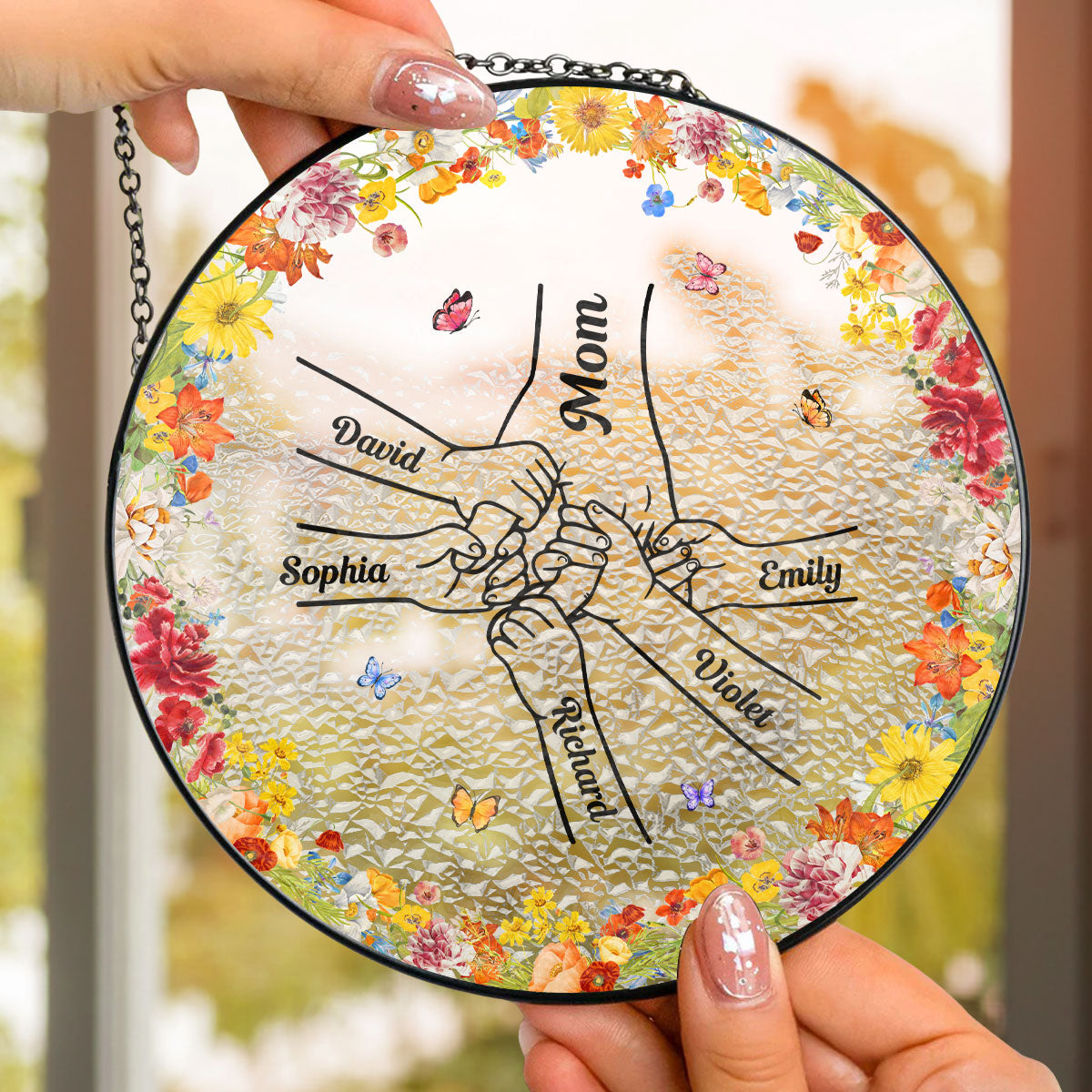 Mom You Are My Everything - Personalized Custom Window Hanging Suncatcher