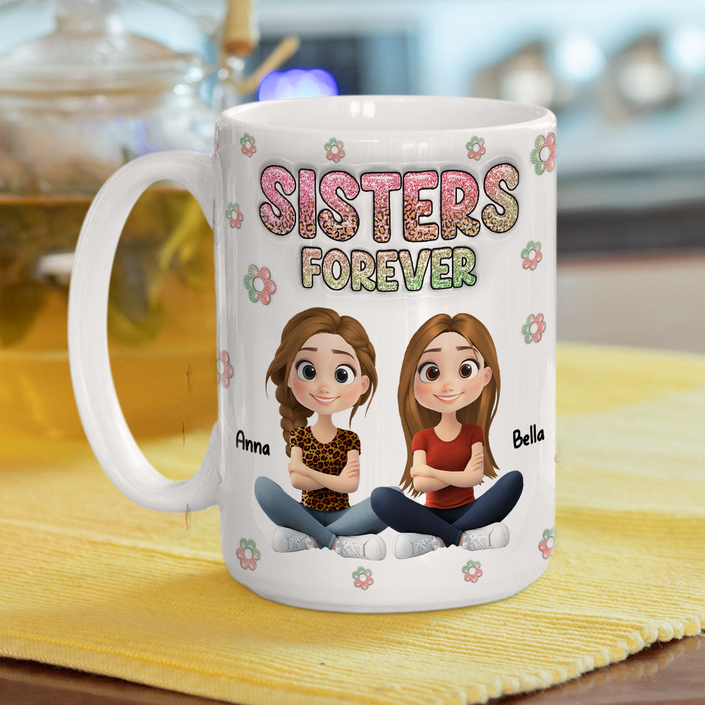 Always My Bestfriend Cartoonize - Personalized Custom 3D Inflated Effect Mug