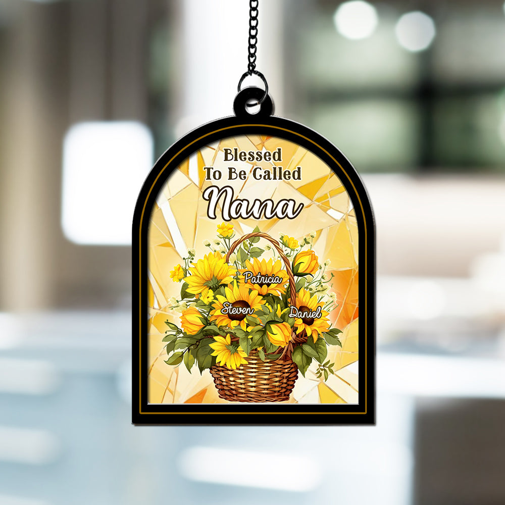 Blessed To Be Called Grandma - Personalized Custom Suncatcher