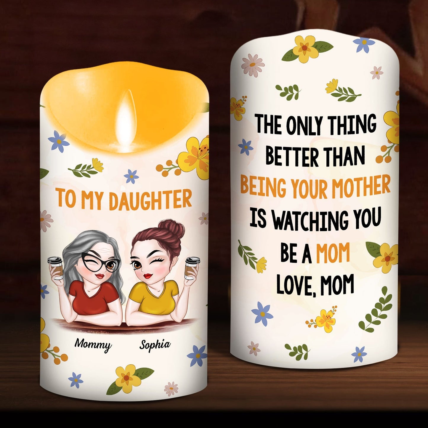Watching You - Personalized Custom LED Candle