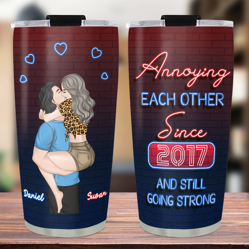 Annoying Each Other - Personalized Custom Tumbler