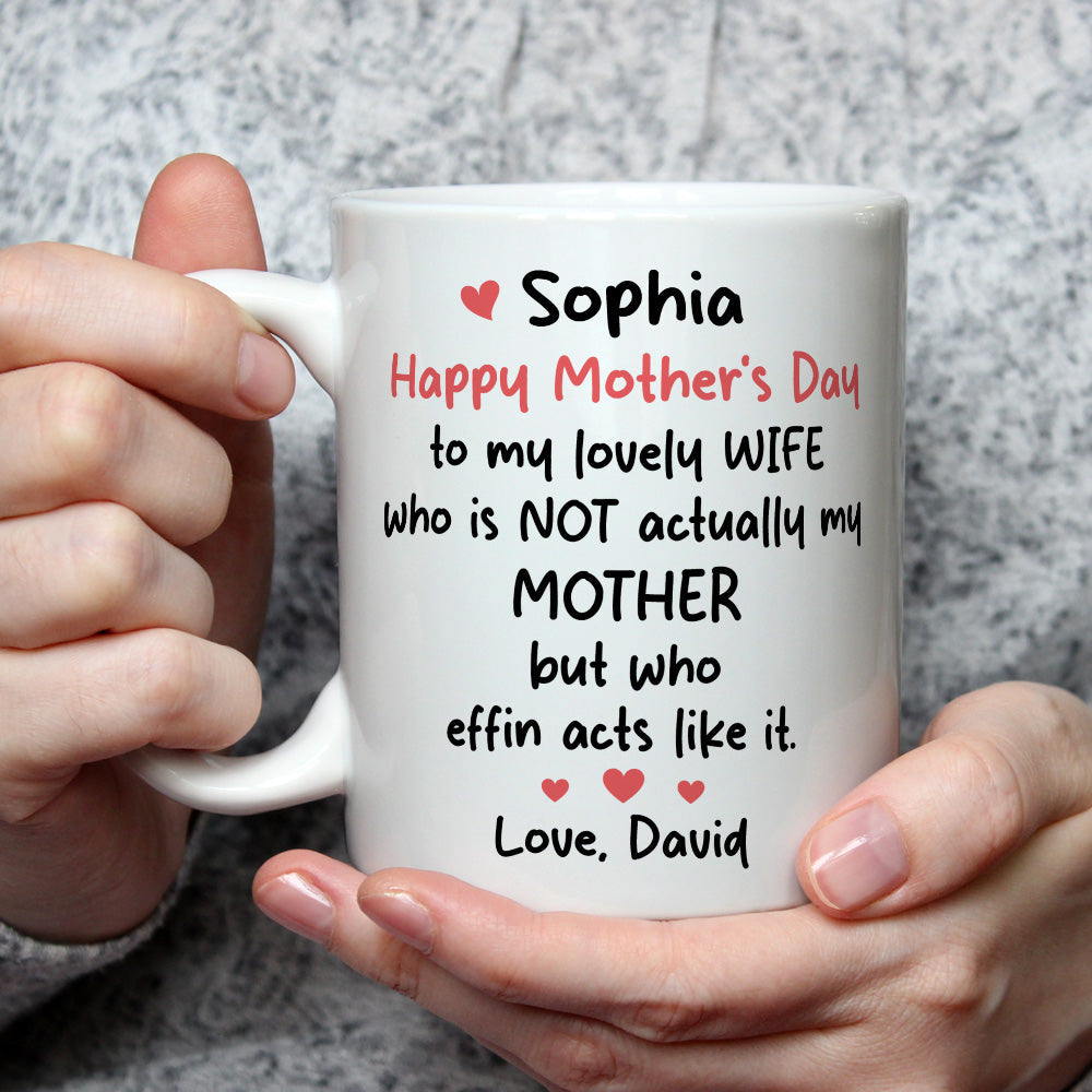 To My Lovely Wife - Personalized Custom Coffee Mug