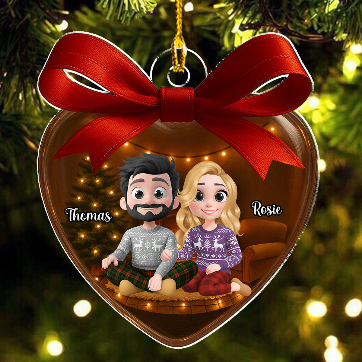 Love You Forever Version 2 - Personalized Custom Acrylic Ornament