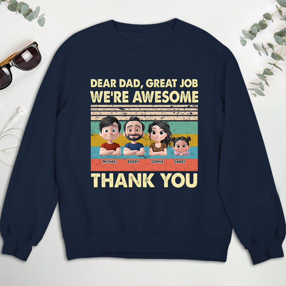 Thank You Dad - Personalized Custom Shirt