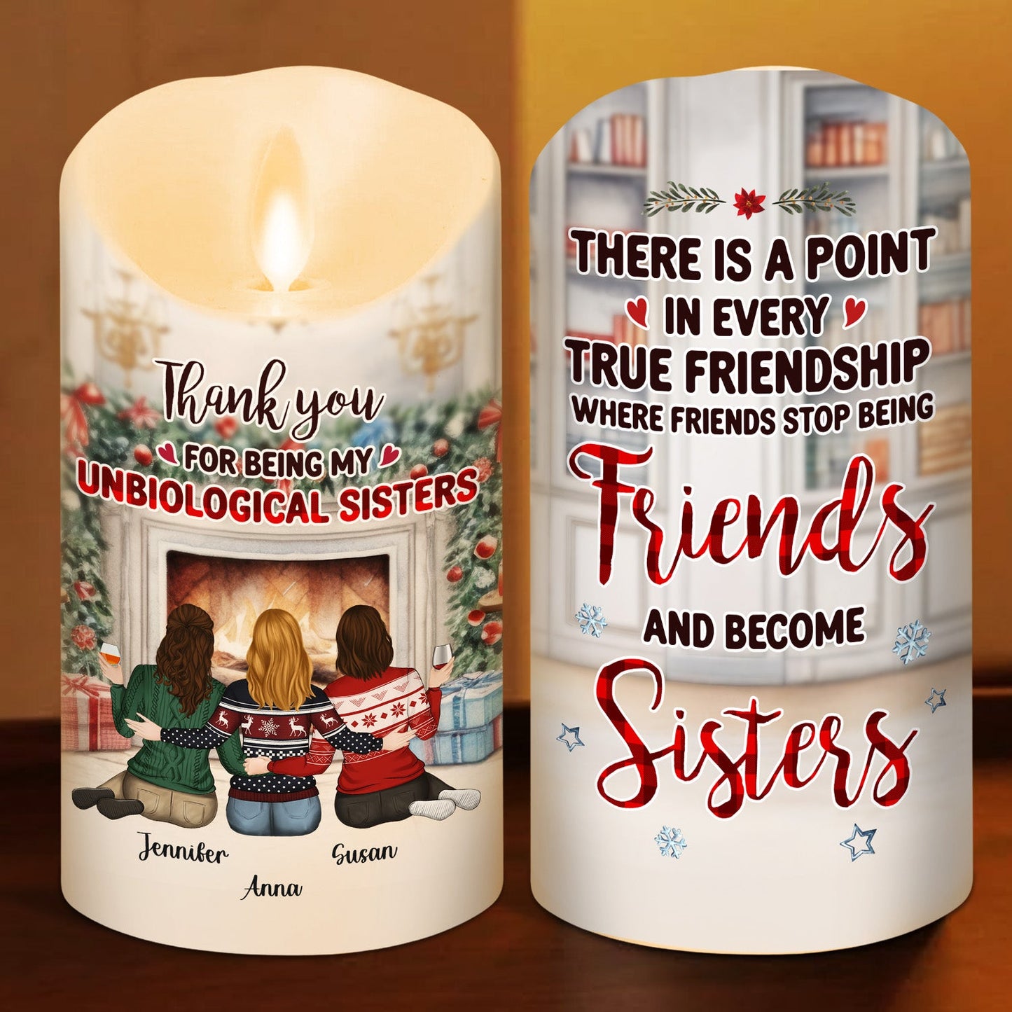 You Are My Christmas Miracle - Personalized Custom LED Candle