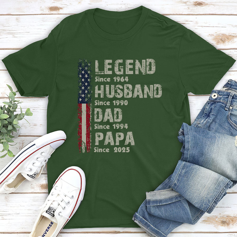 Legend Husband Dad - Personalized Custom Shirt