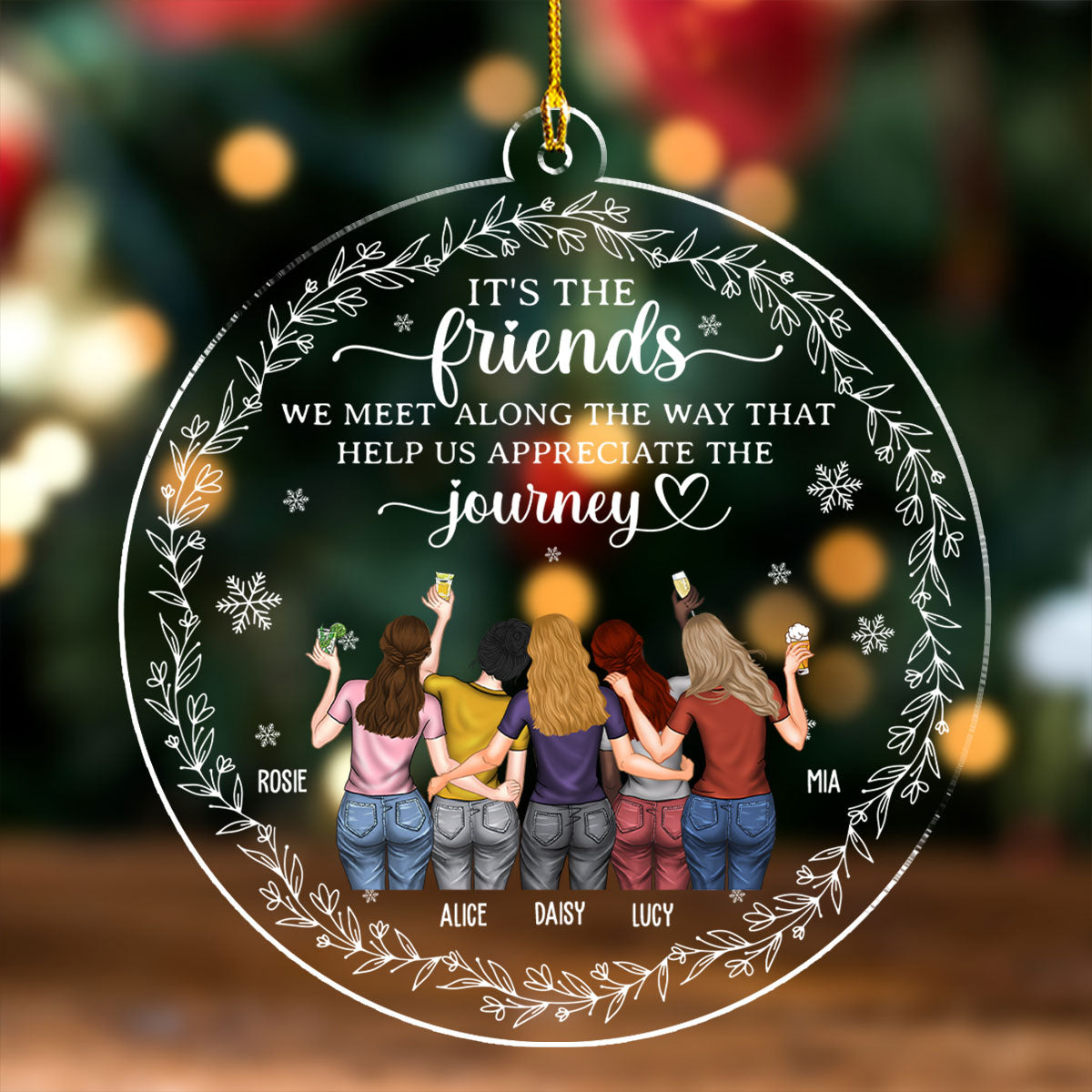 Appreciate The Journey - Personalized Custom Acrylic Ornament