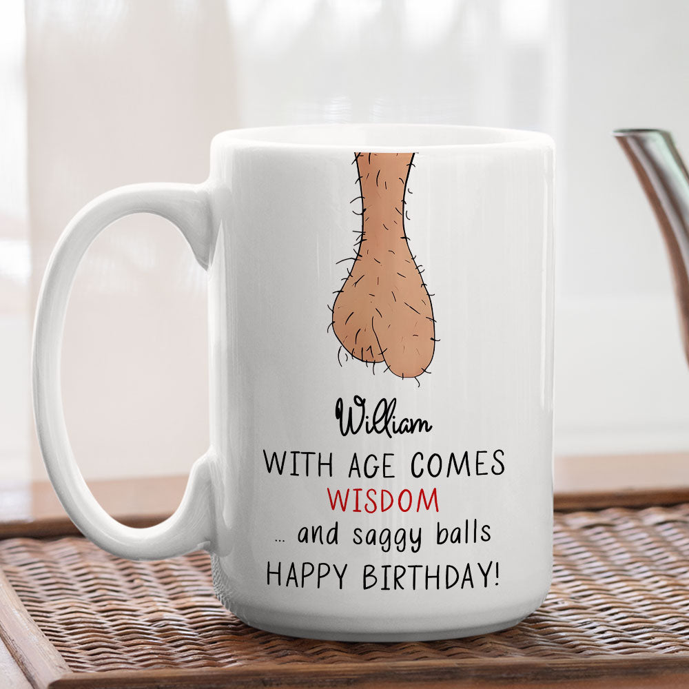 Aging Gracefully Saggy Truth - Personalized Custom Coffee Mug