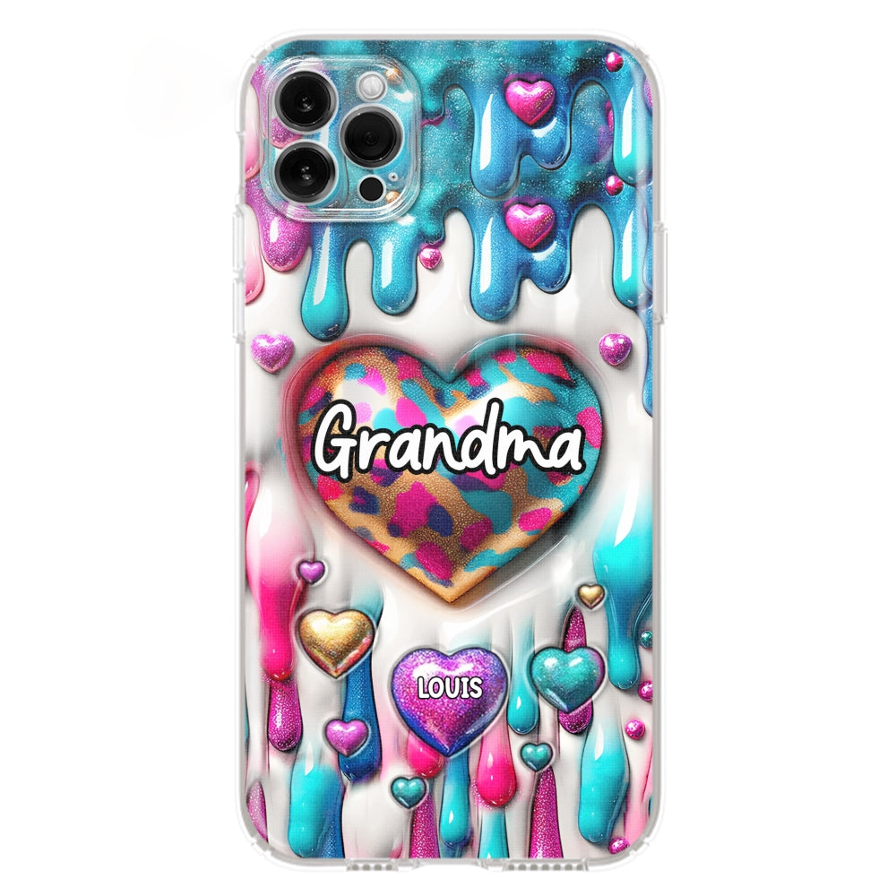 Lovely Grandkids - Personalized Custom 3D Inflated Effect Phone Case