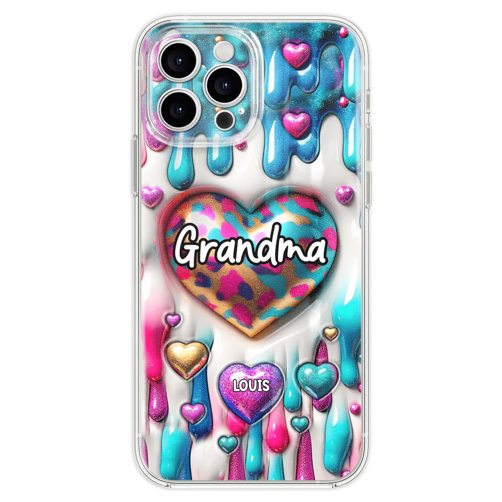 Lovely Grandkids - Personalized Custom 3D Inflated Effect Phone Case