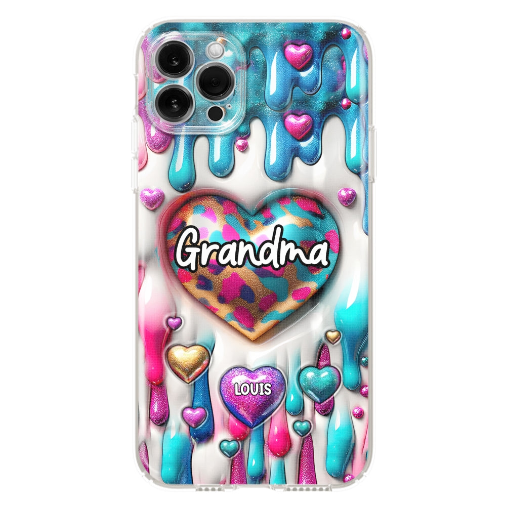 Lovely Grandkids - Personalized Custom 3D Inflated Effect Phone Case
