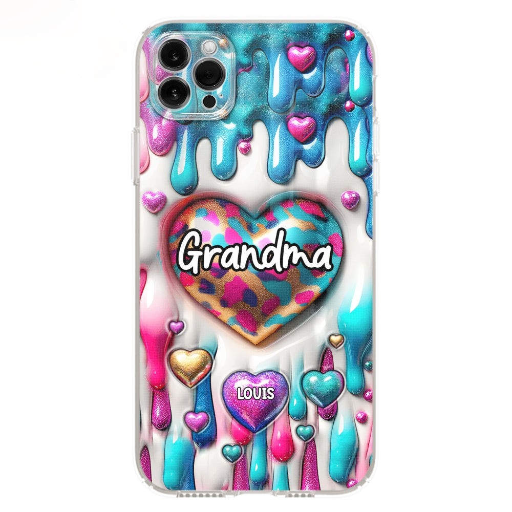 Lovely Grandkids - Personalized Custom 3D Inflated Effect Phone Case