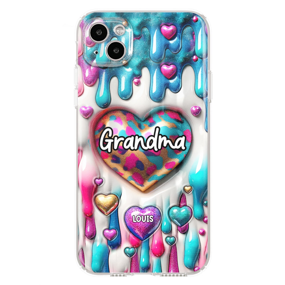 Lovely Grandkids - Personalized Custom 3D Inflated Effect Phone Case