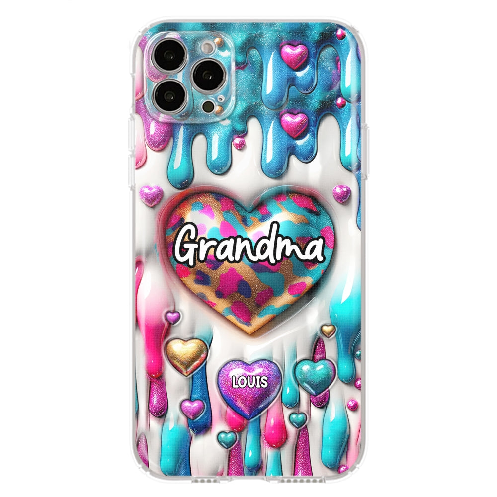 Lovely Grandkids - Personalized Custom 3D Inflated Effect Phone Case