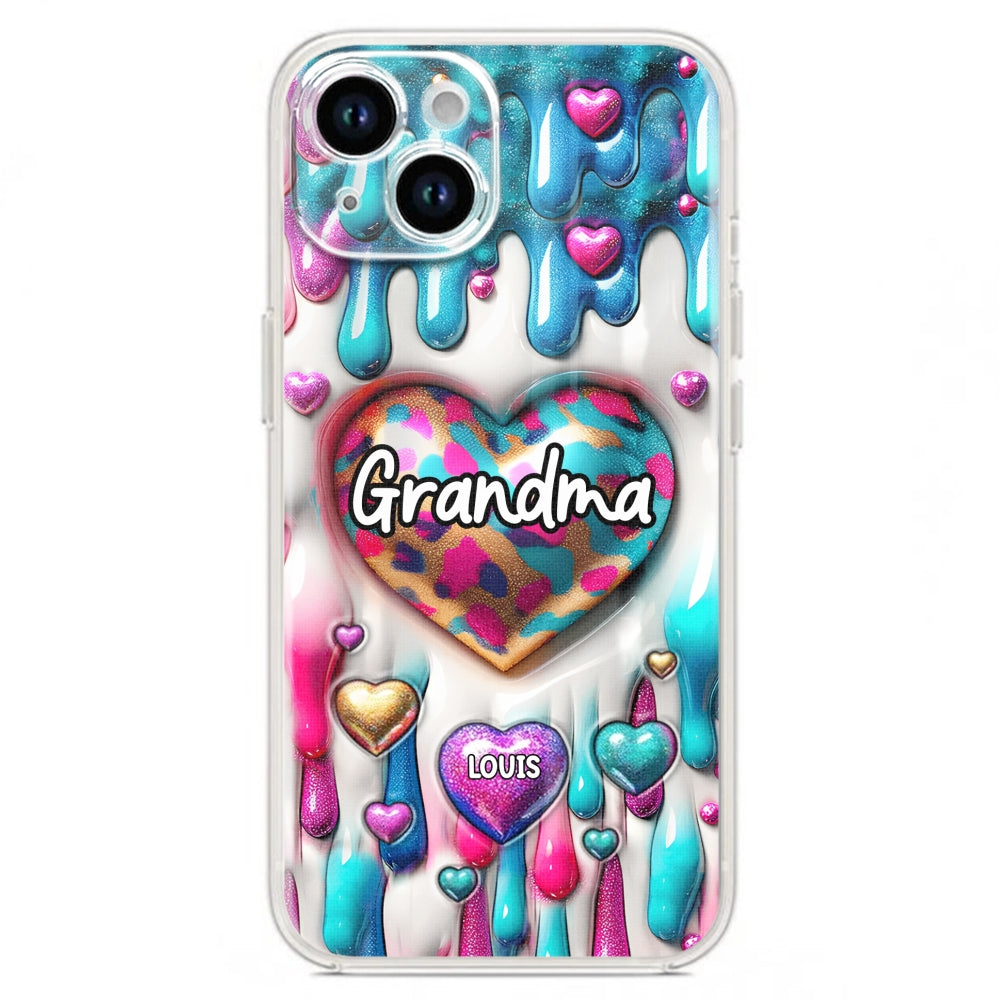 Lovely Grandkids - Personalized Custom 3D Inflated Effect Phone Case