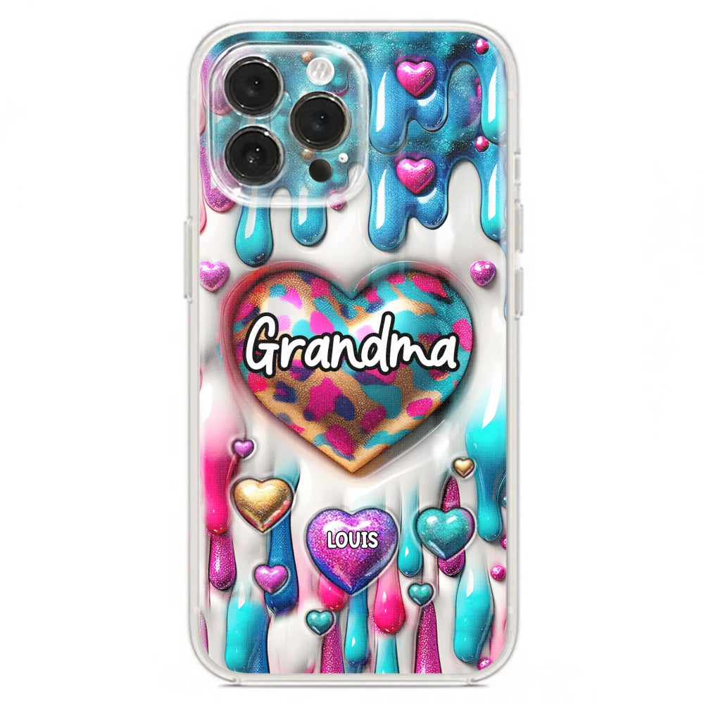 Lovely Grandkids - Personalized Custom 3D Inflated Effect Phone Case