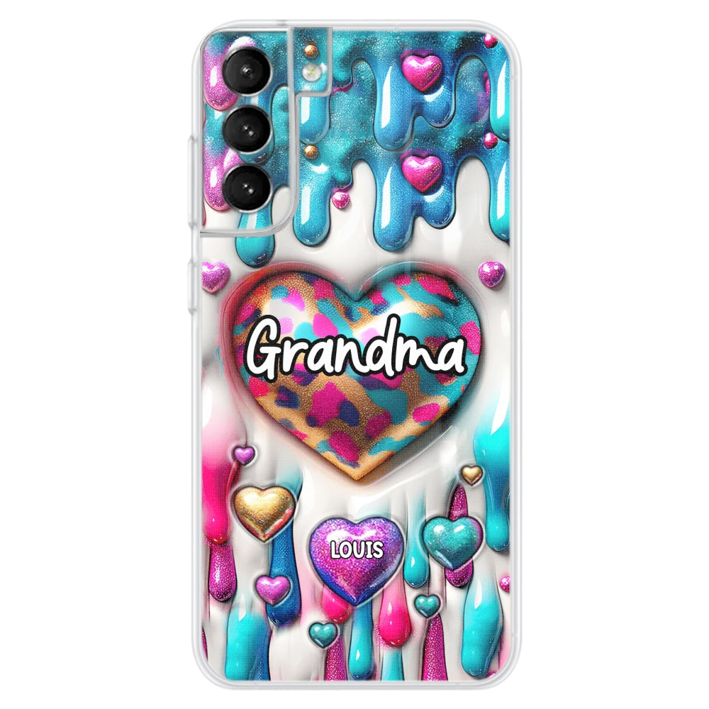 Lovely Grandkids - Personalized Custom 3D Inflated Effect Phone Case