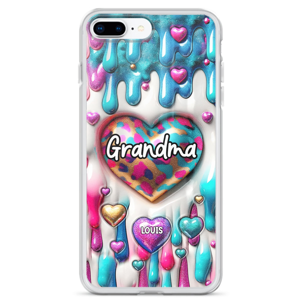 Lovely Grandkids - Personalized Custom 3D Inflated Effect Phone Case