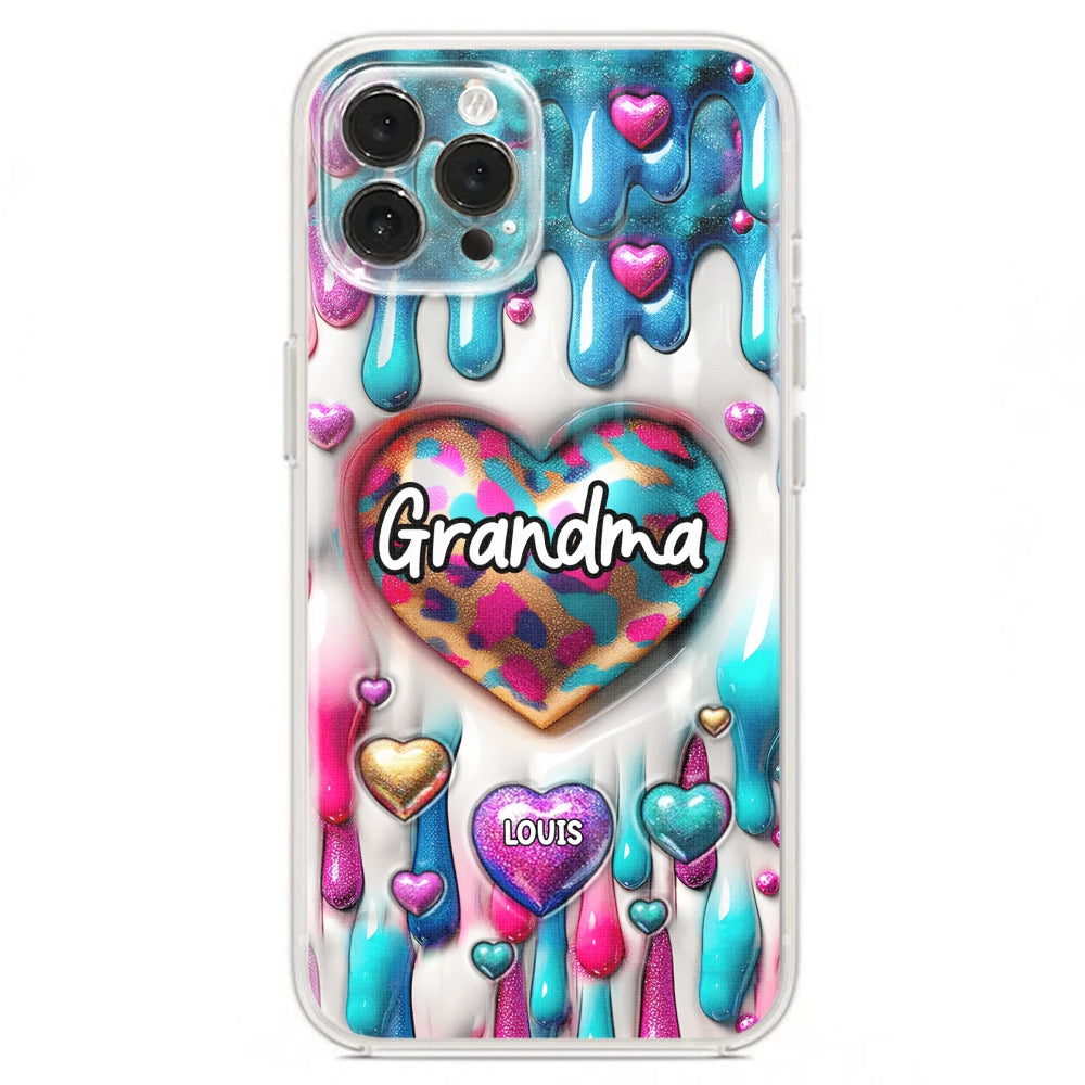 Lovely Grandkids - Personalized Custom 3D Inflated Effect Phone Case