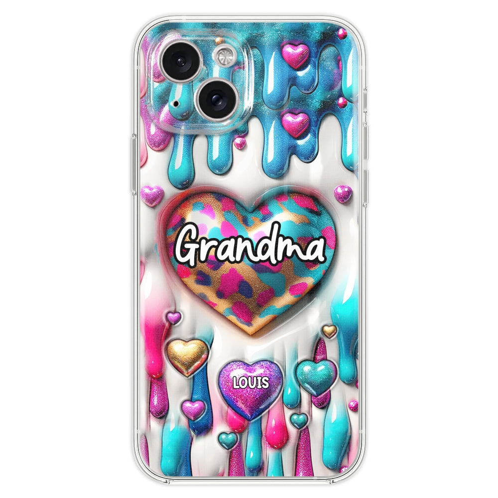 Lovely Grandkids - Personalized Custom 3D Inflated Effect Phone Case