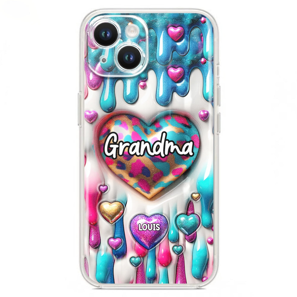 Lovely Grandkids - Personalized Custom 3D Inflated Effect Phone Case