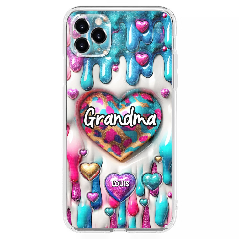 Lovely Grandkids - Personalized Custom 3D Inflated Effect Phone Case