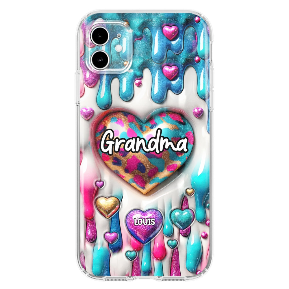 Lovely Grandkids - Personalized Custom 3D Inflated Effect Phone Case