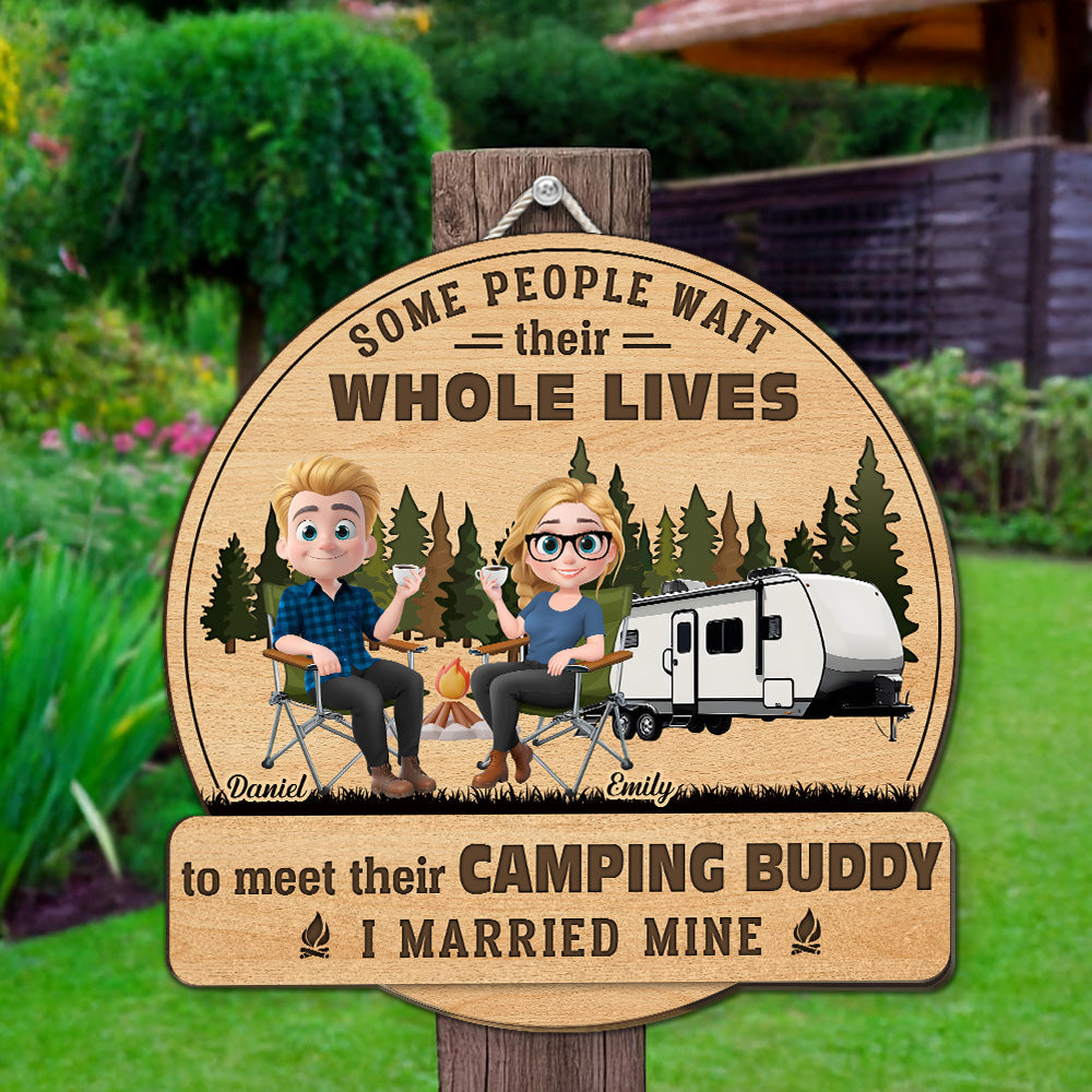 You Me And The Wild - Personalized Custom Wood Sign