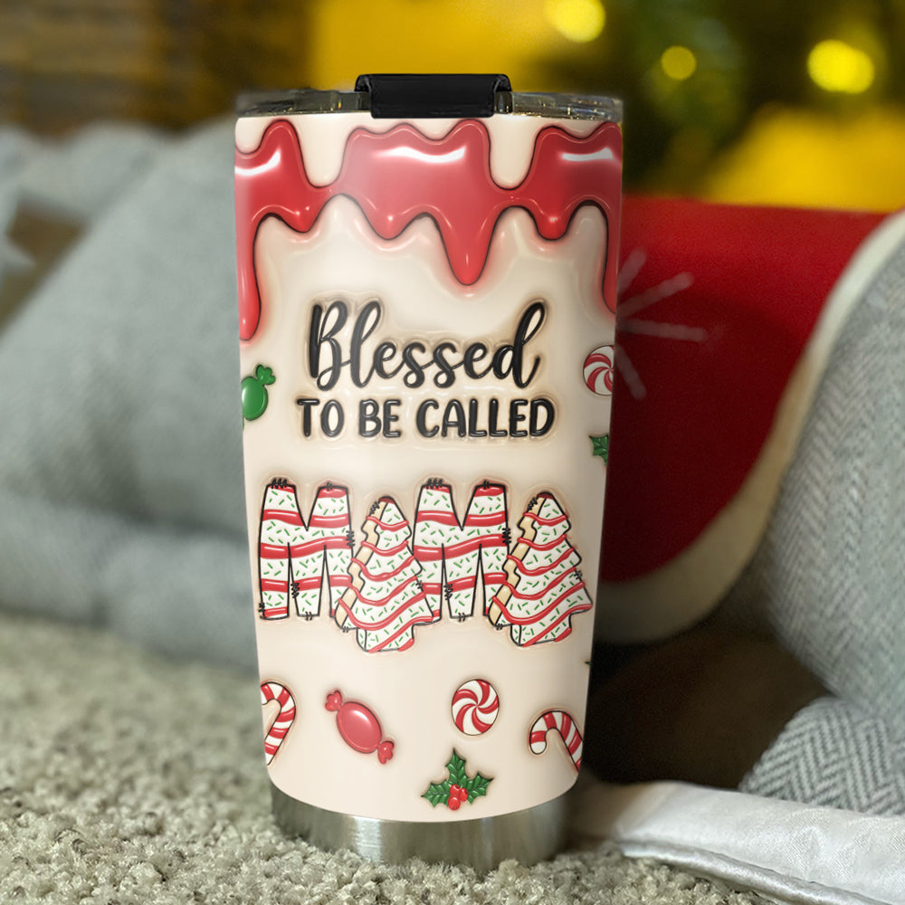 Blessed To Be Called Nana - Personalized Custom 3D Inflated Effect Tumbler