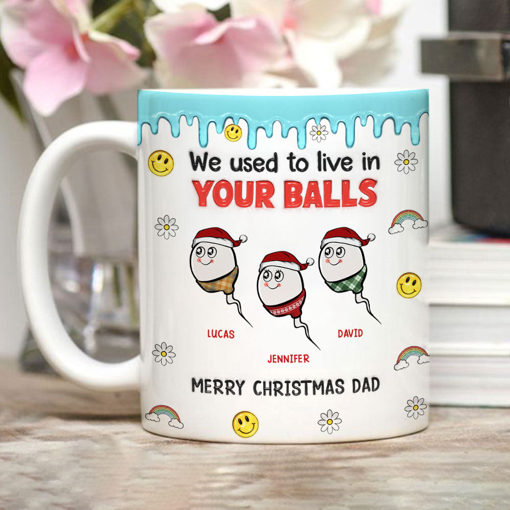 We Used to Hang Out in Your Balls - Personalized Custom 3D Inflated Effect Mug