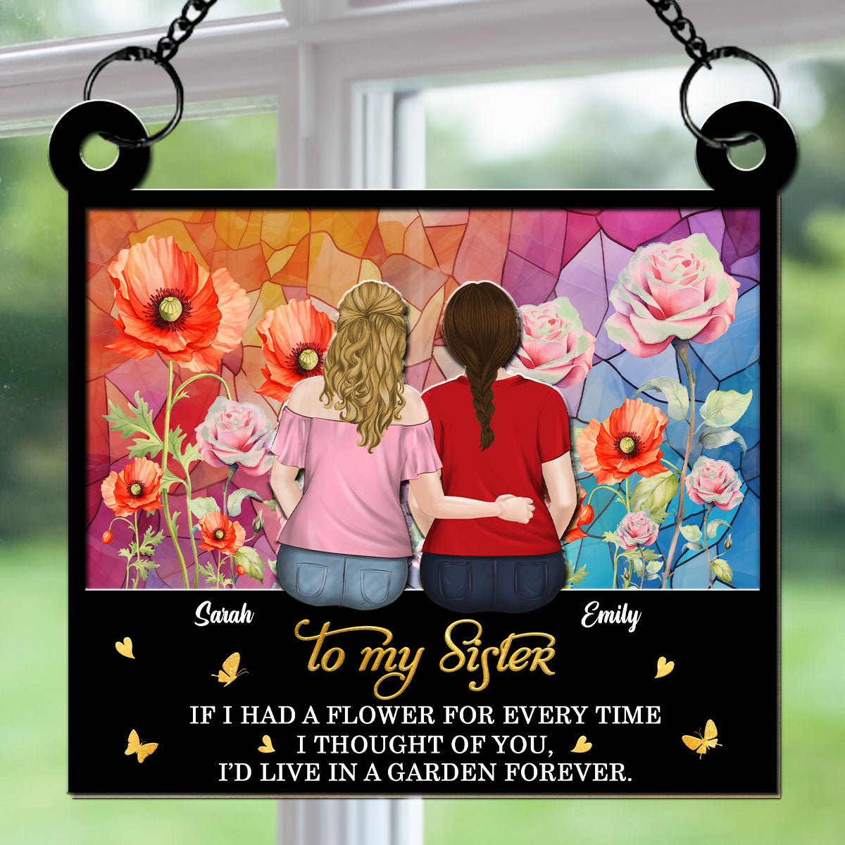 A Garden Of Love For You - Personalized Custom Suncatcher