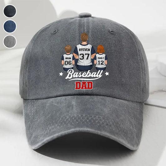 Game Day, Every Day - Personalized Custom Vintage Washed Denim Cap