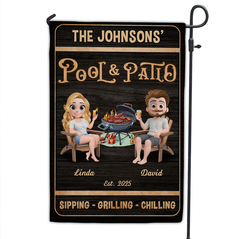 We At Pool And Patio - Personalized Custom Flag