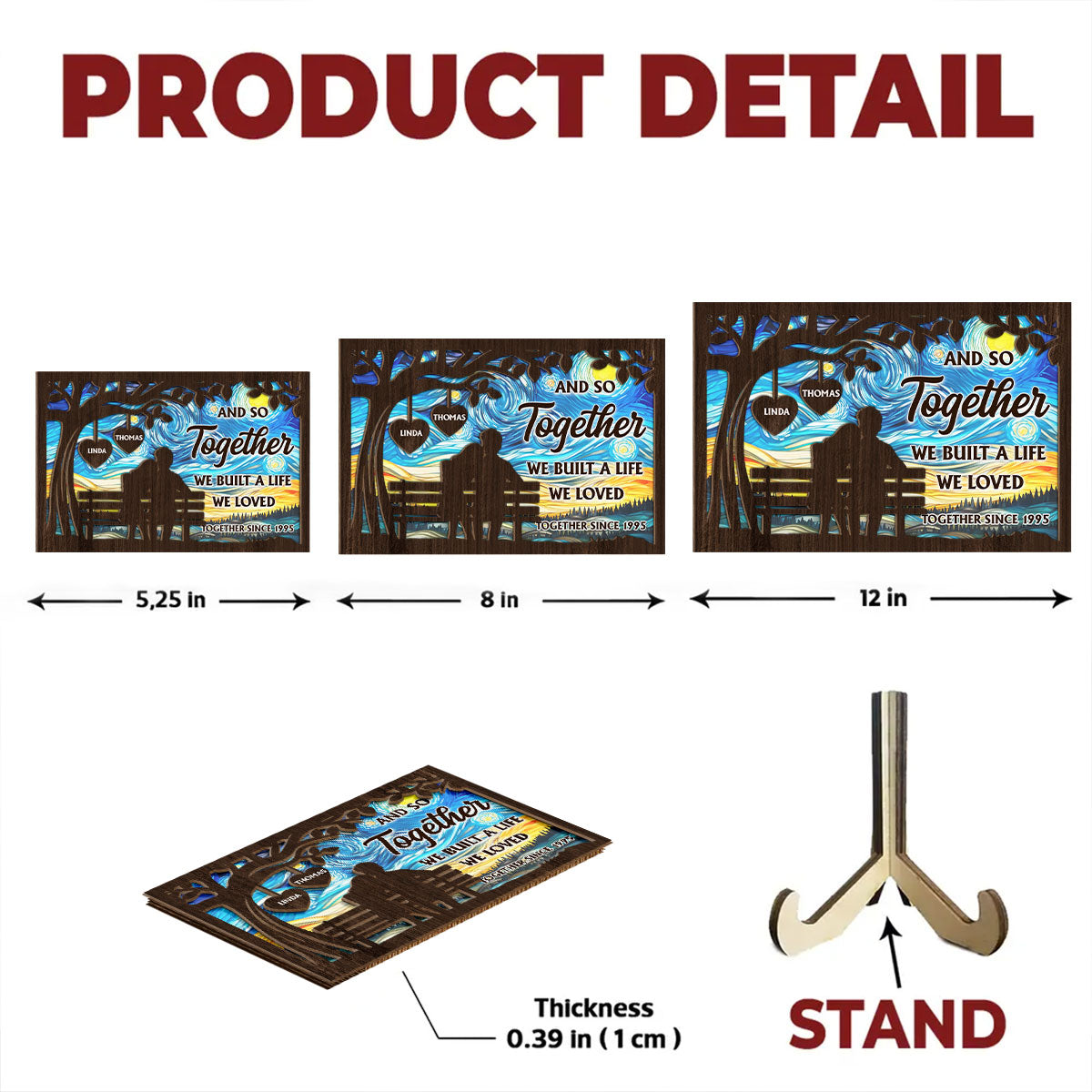 Built A Life - Personalized Custom Wooden Plaque