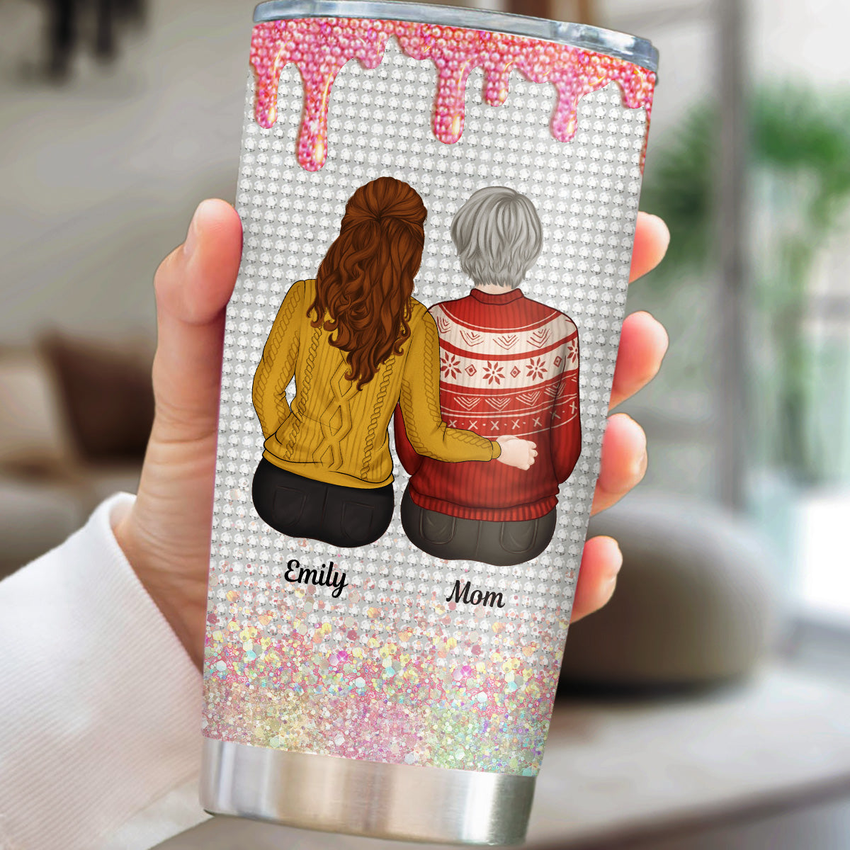 To My Badass Daughter Xmas - Personalized Custom Tumbler