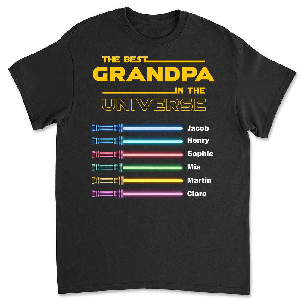 Best Dad In The Universe - Personalized Custom Shirt